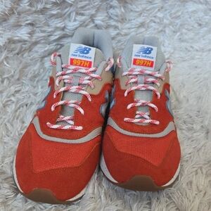 Mens New Balance 997H Burnt Orange, Yellow, Blue and Gray Sneakers RETRO  Design